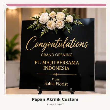 Papan Bunga Akrilik Nusa Dua